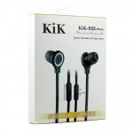 Wholesale KIK 555 Stereo Earphone Headset with Mic and Volume Control (555 White)